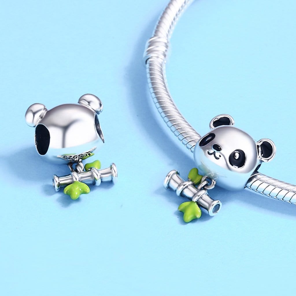 Panda & Bamboo Charm - The Silver Goose SA