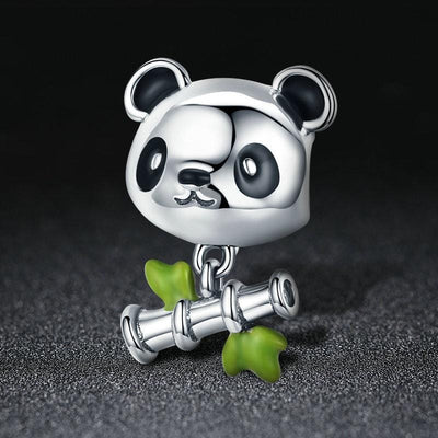 Panda & Bamboo Charm - The Silver Goose SA