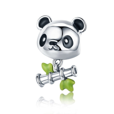 Panda & Bamboo Charm - The Silver Goose SA