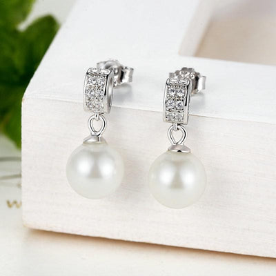 Pearl Drop Earrings - The Silver Goose SA