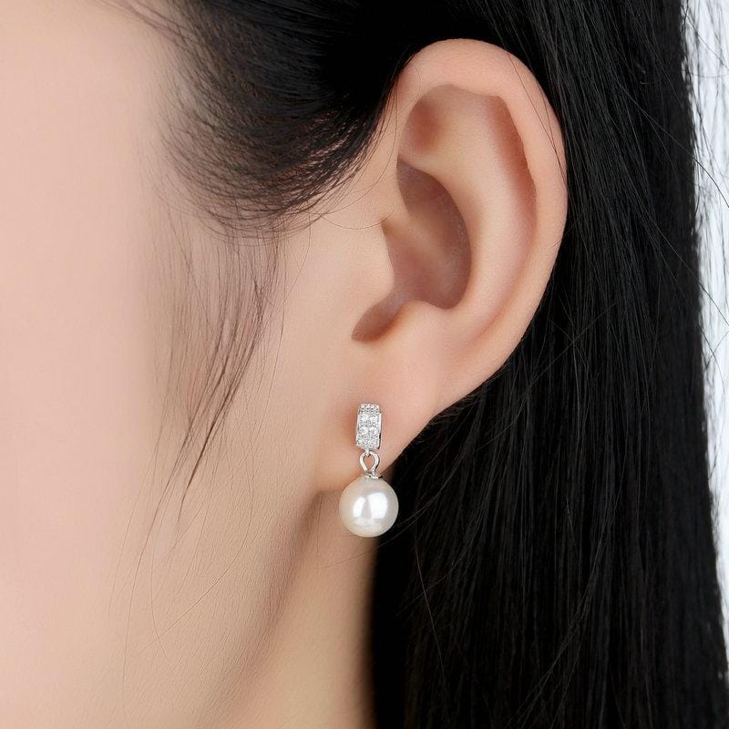 Pearl Drop Earrings - The Silver Goose SA