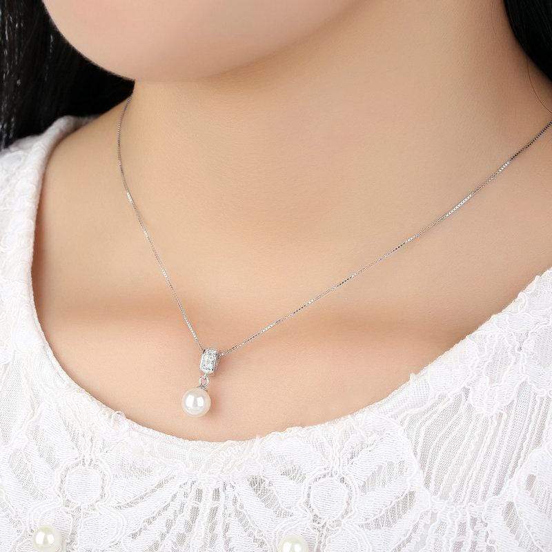 Pearl Pendant Necklace - The Silver Goose SA