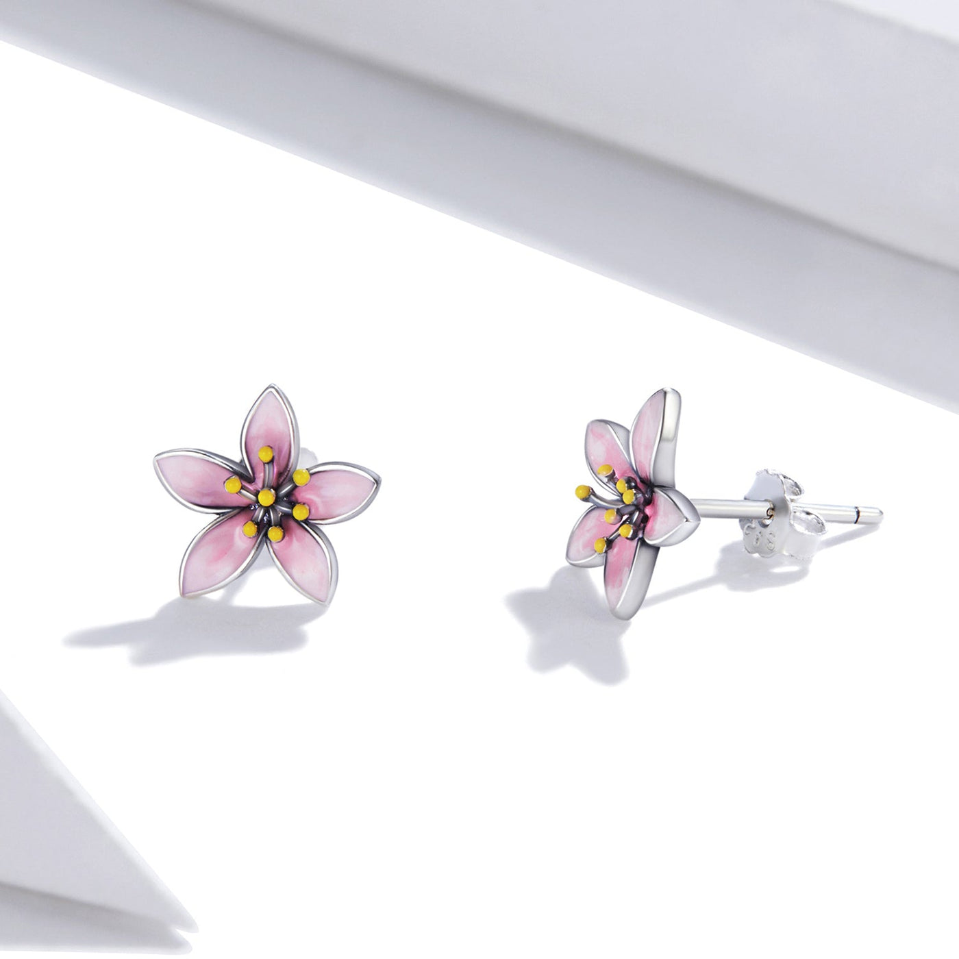 Pink Cherry Blossom Earrings - The Silver Goose SA