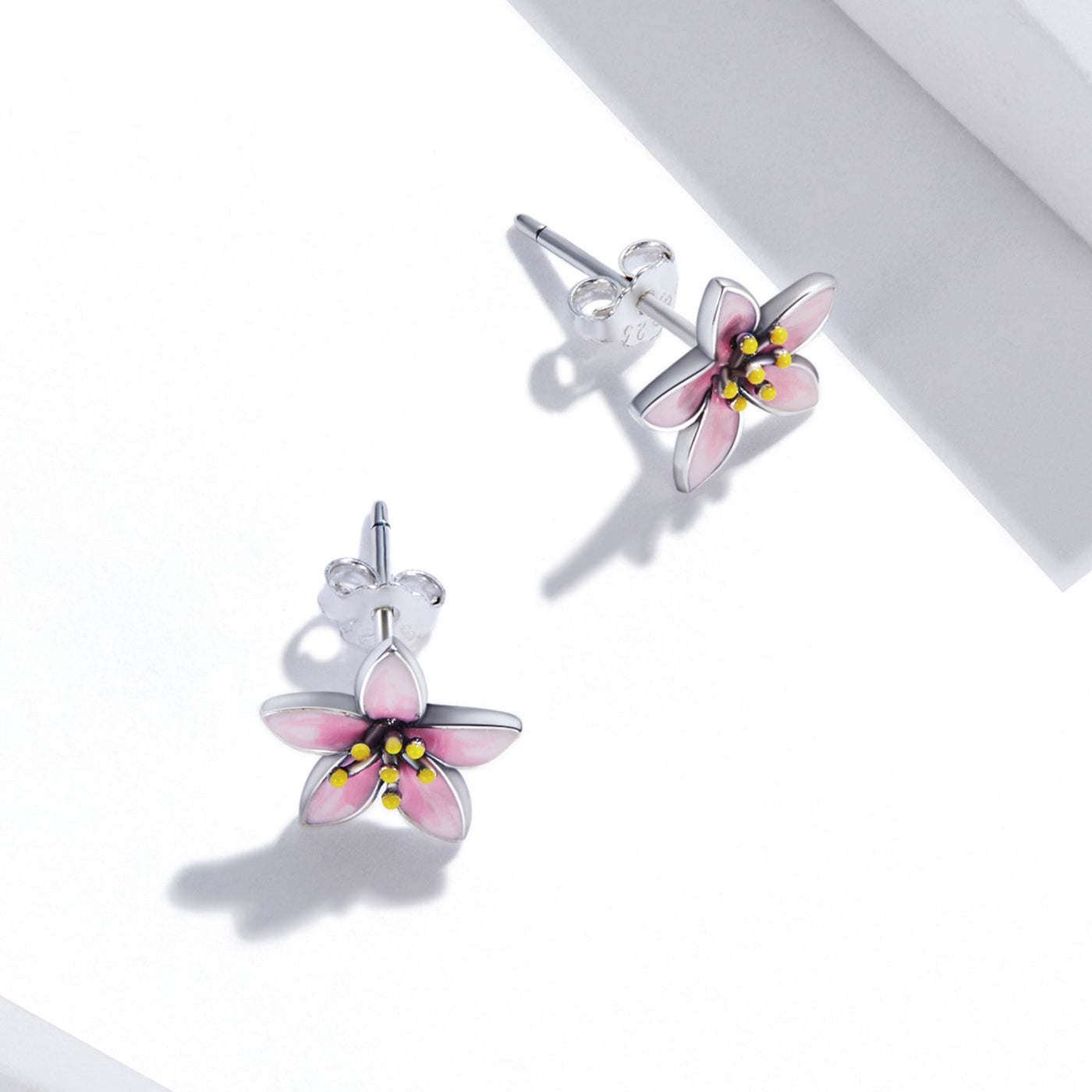 Pink Cherry Blossom Earrings - The Silver Goose SA