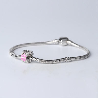 Pink Flower Charm - The Silver Goose SA