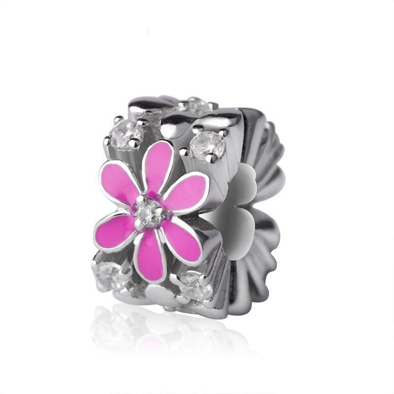 Pink Flower Charm - The Silver Goose SA