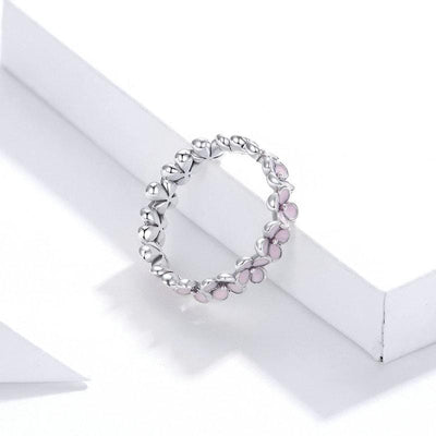 Pink Flowers Ring - The Silver Goose SA