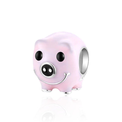 Pink Pig Charm - The Silver Goose SA