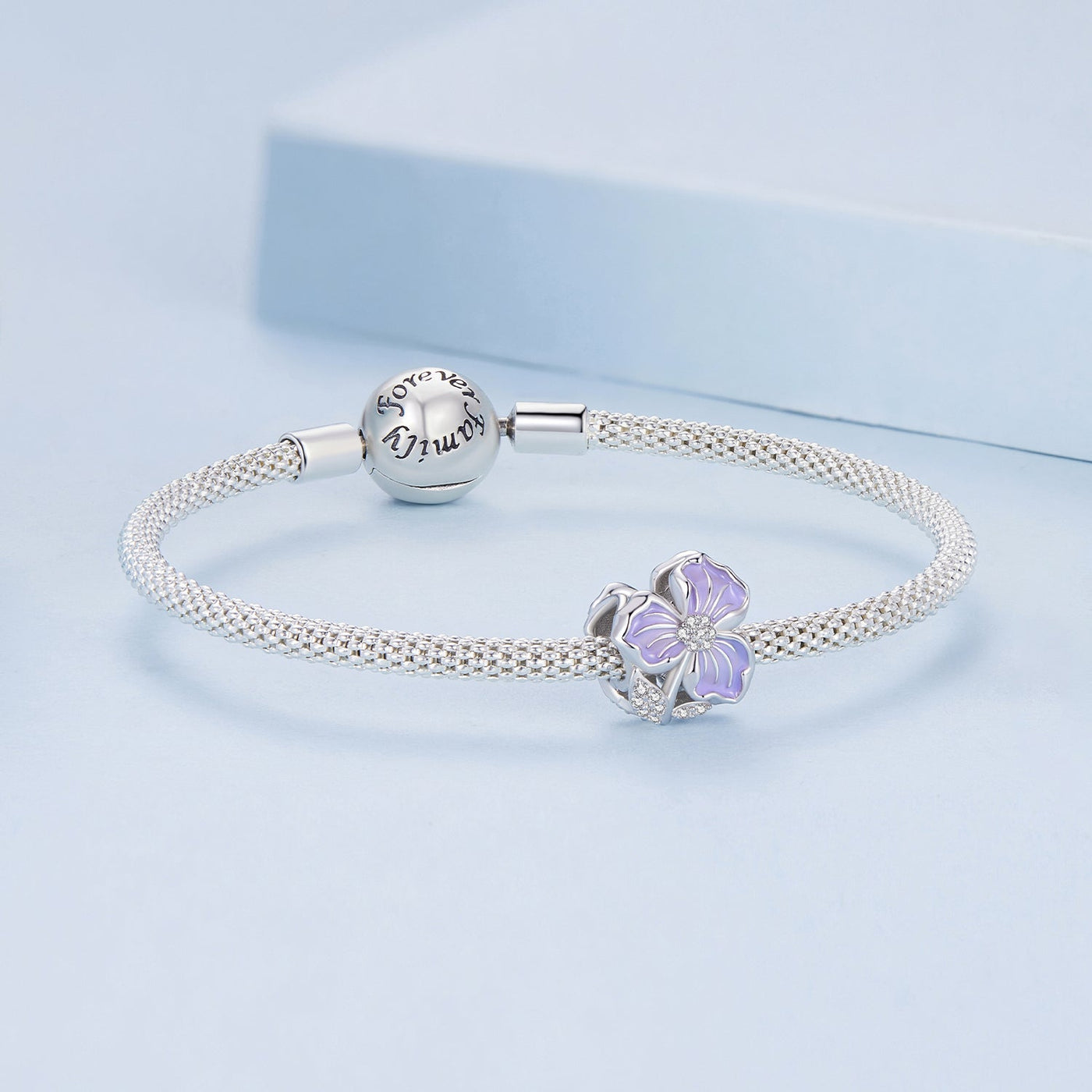 Purple Flower Charm - The Silver Goose SA