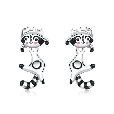 Raccoon Earrings - The Silver Goose SA