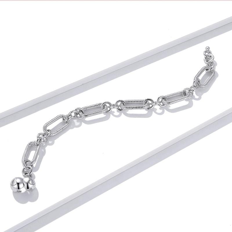 Round Paperclip Bracelet - The Silver Goose SA
