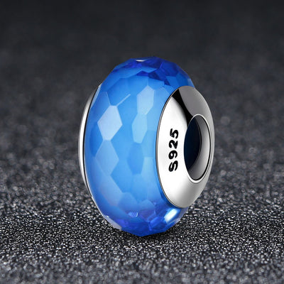 Royal Blue Murano Bead Charm - The Silver Goose SA