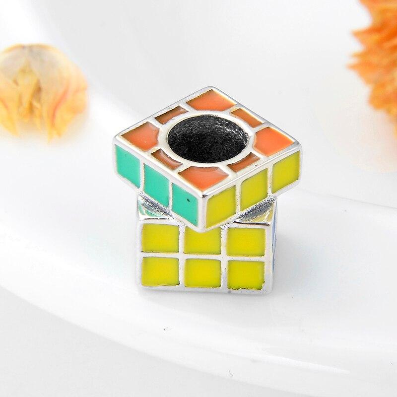 Rubik's Cube Charm - The Silver Goose SA