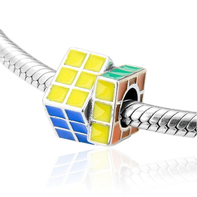 Rubik's Cube Charm - The Silver Goose SA