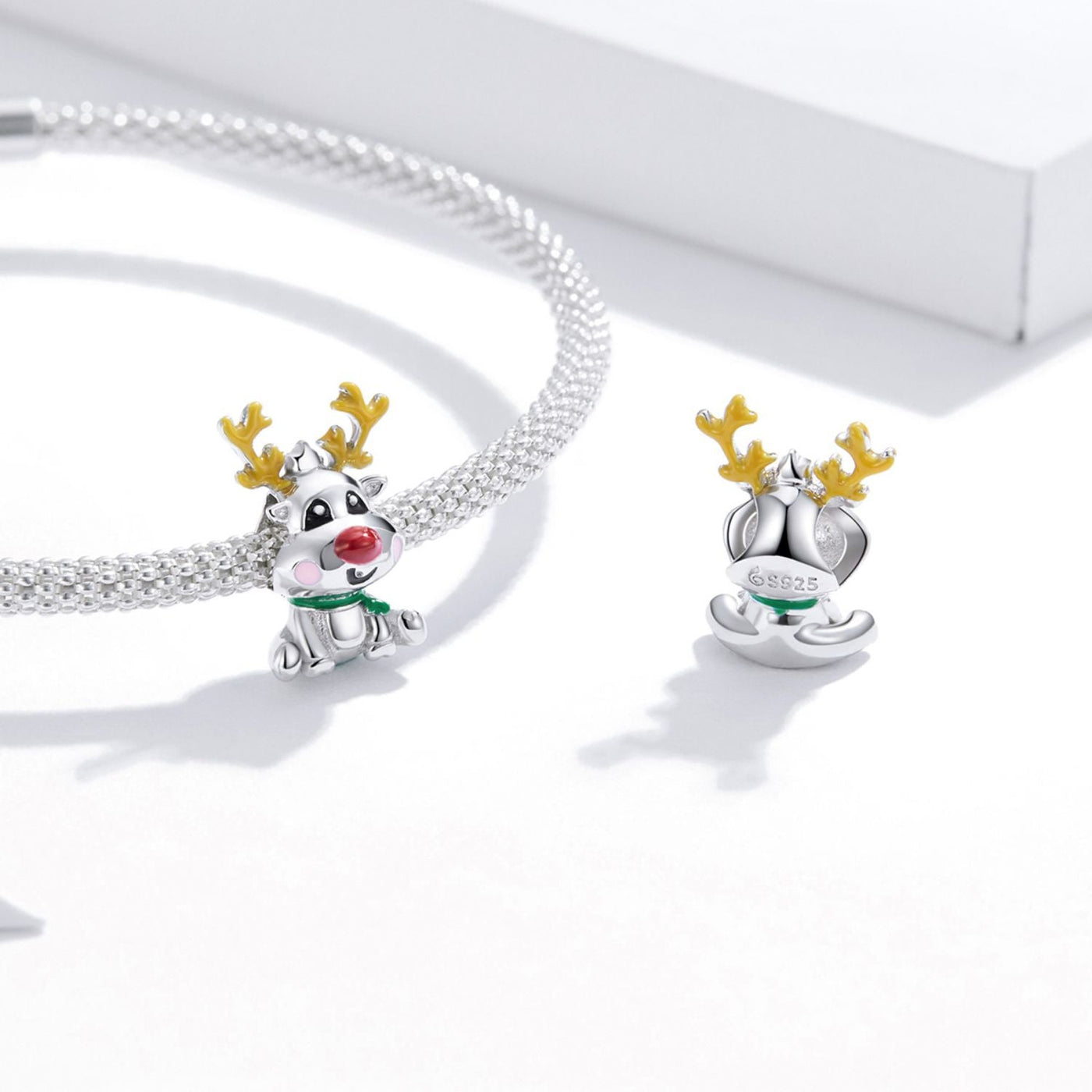 Rudolph Reindeer Charm - The Silver Goose SA