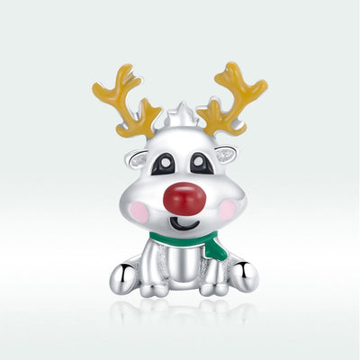 Rudolph Reindeer Charm - The Silver Goose SA