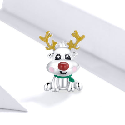 Rudolph Reindeer Charm - The Silver Goose SA