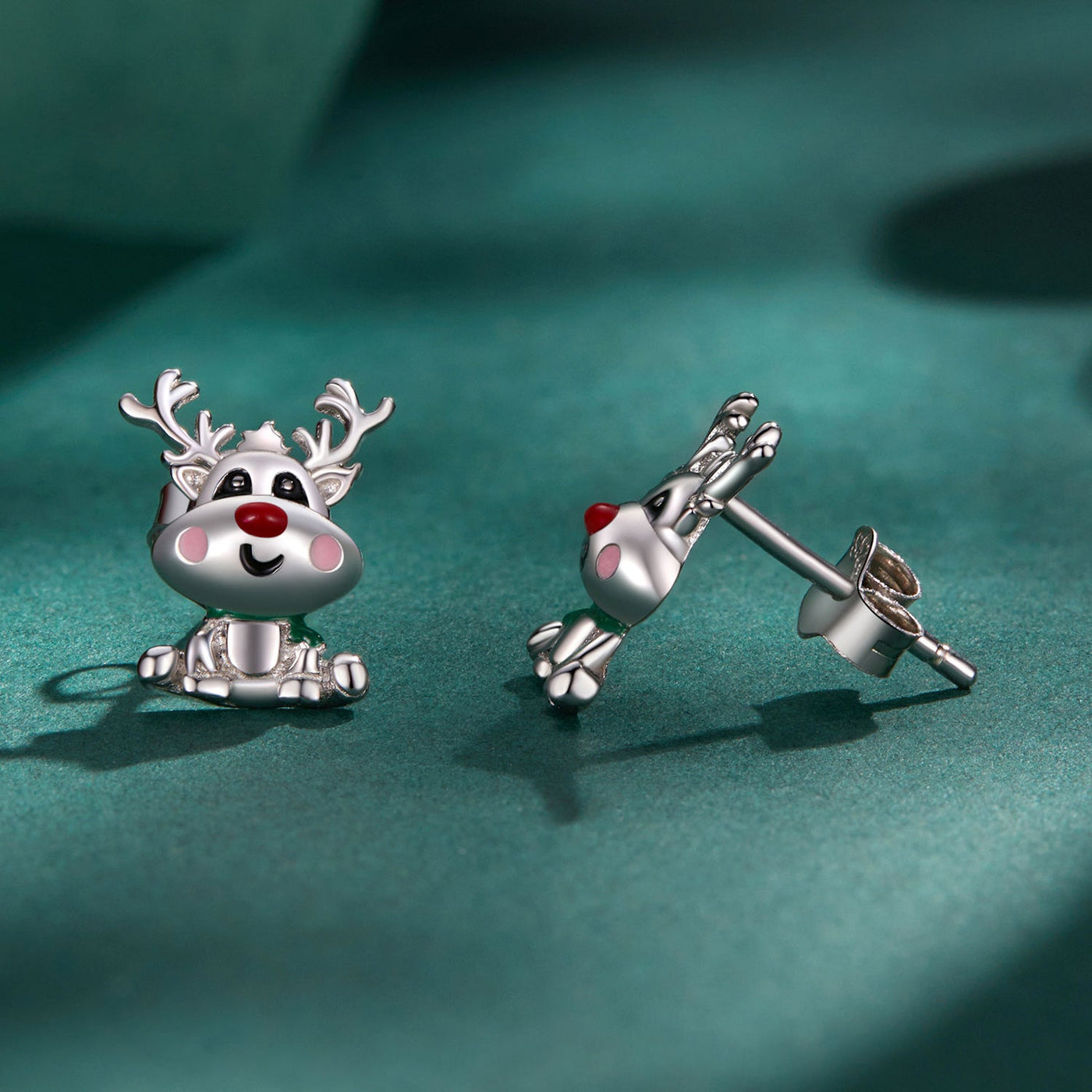 Rudolph Reindeer Earrings - The Silver Goose SA