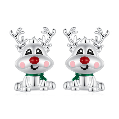 Rudolph Reindeer Earrings - The Silver Goose SA