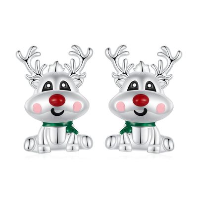 Rudolph Reindeer Earrings - The Silver Goose SA
