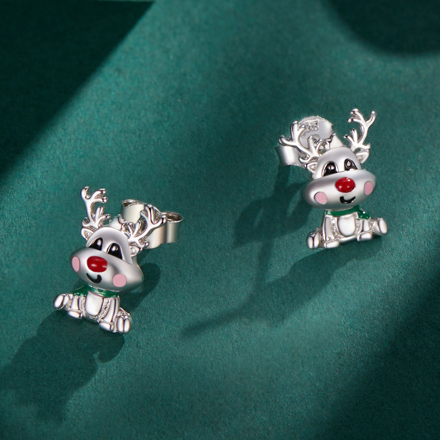Rudolph Reindeer Earrings - The Silver Goose SA