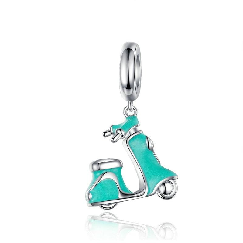 Scooter Pendant Charm - The Silver Goose SA