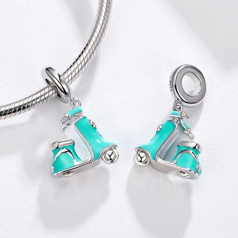 Scooter Pendant Charm - The Silver Goose SA