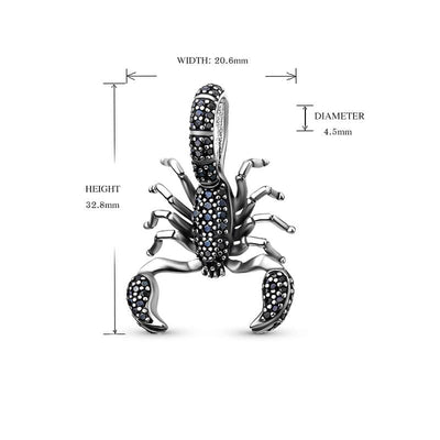Scorpion Pendant Charm - The Silver Goose SA