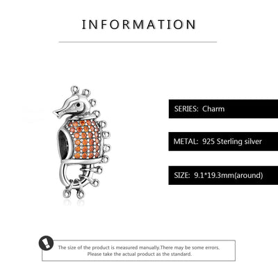 Seahorse Charm - The Silver Goose SA