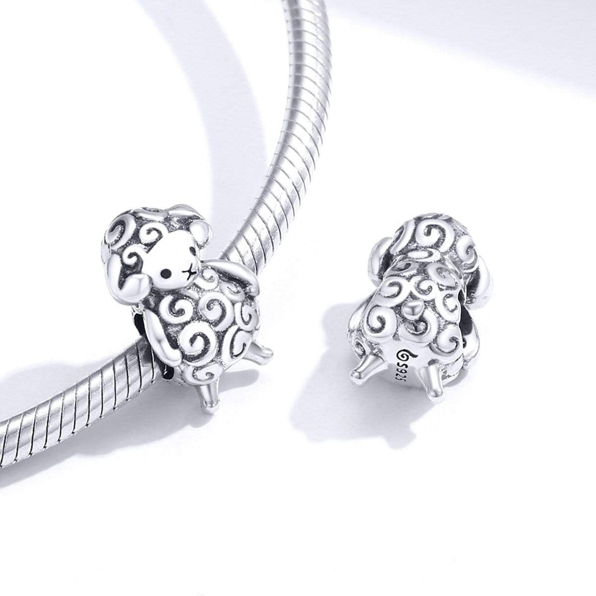 Sheep Charm - The Silver Goose SA