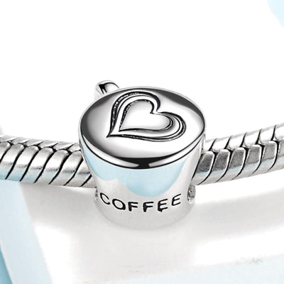 Silver Coffee Cup Charm - The Silver Goose SA