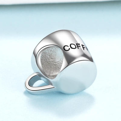 Silver Coffee Cup Charm - The Silver Goose SA