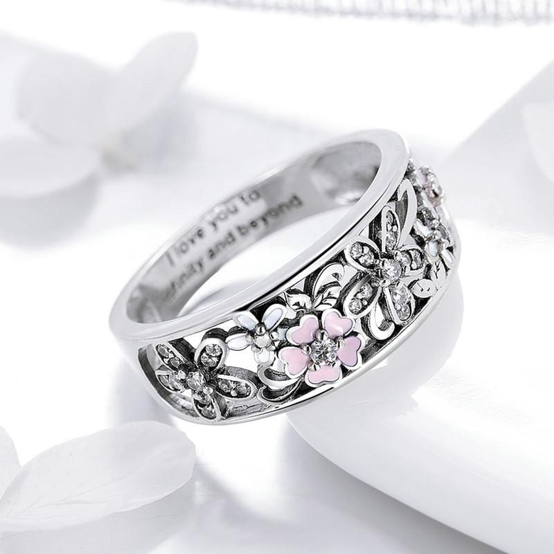 Silver Daisy Flower Ring - The Silver Goose SA