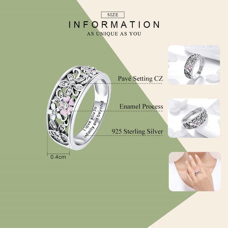 Silver Daisy Flower Ring - The Silver Goose SA