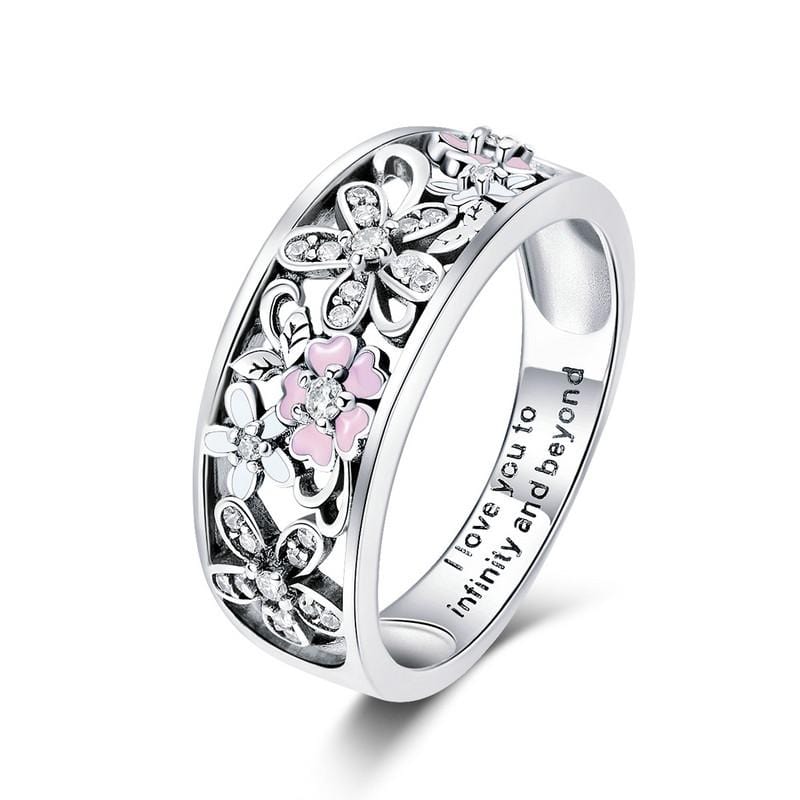 Silver Daisy Flower Ring - The Silver Goose SA