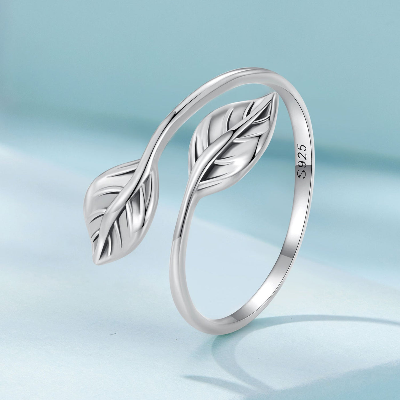 Silver Leaves Open Ring - The Silver Goose SA