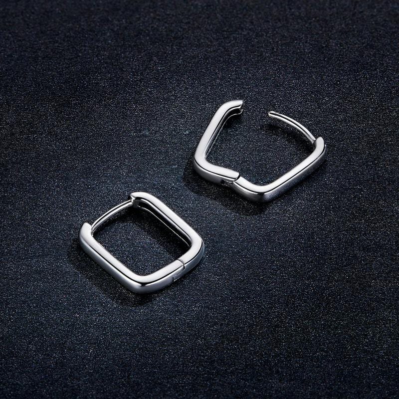 Silver Square Earrings - The Silver Goose SA