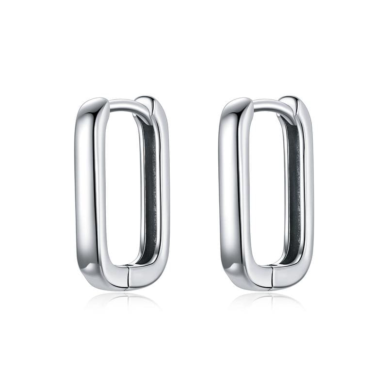 Silver Square Earrings - The Silver Goose SA