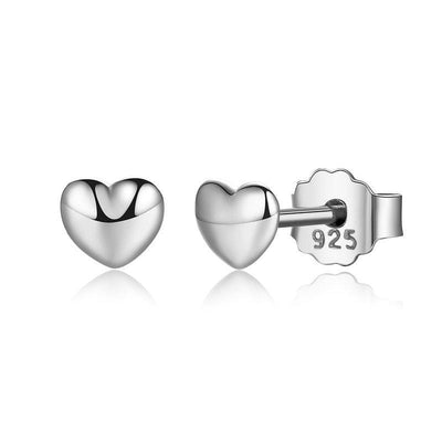 Small Heart Earrings - The Silver Goose SA