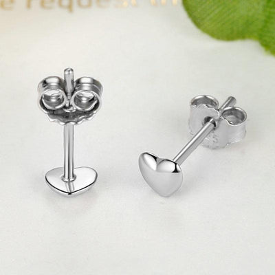 Small Heart Earrings - The Silver Goose SA