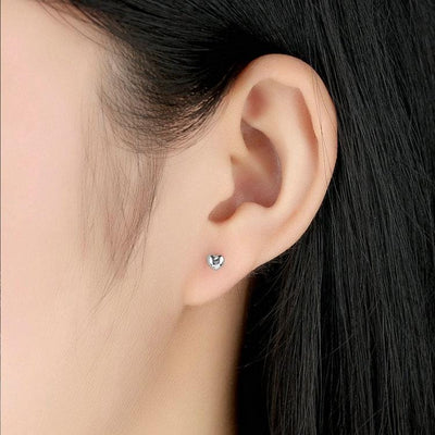 Small Heart Earrings - The Silver Goose SA