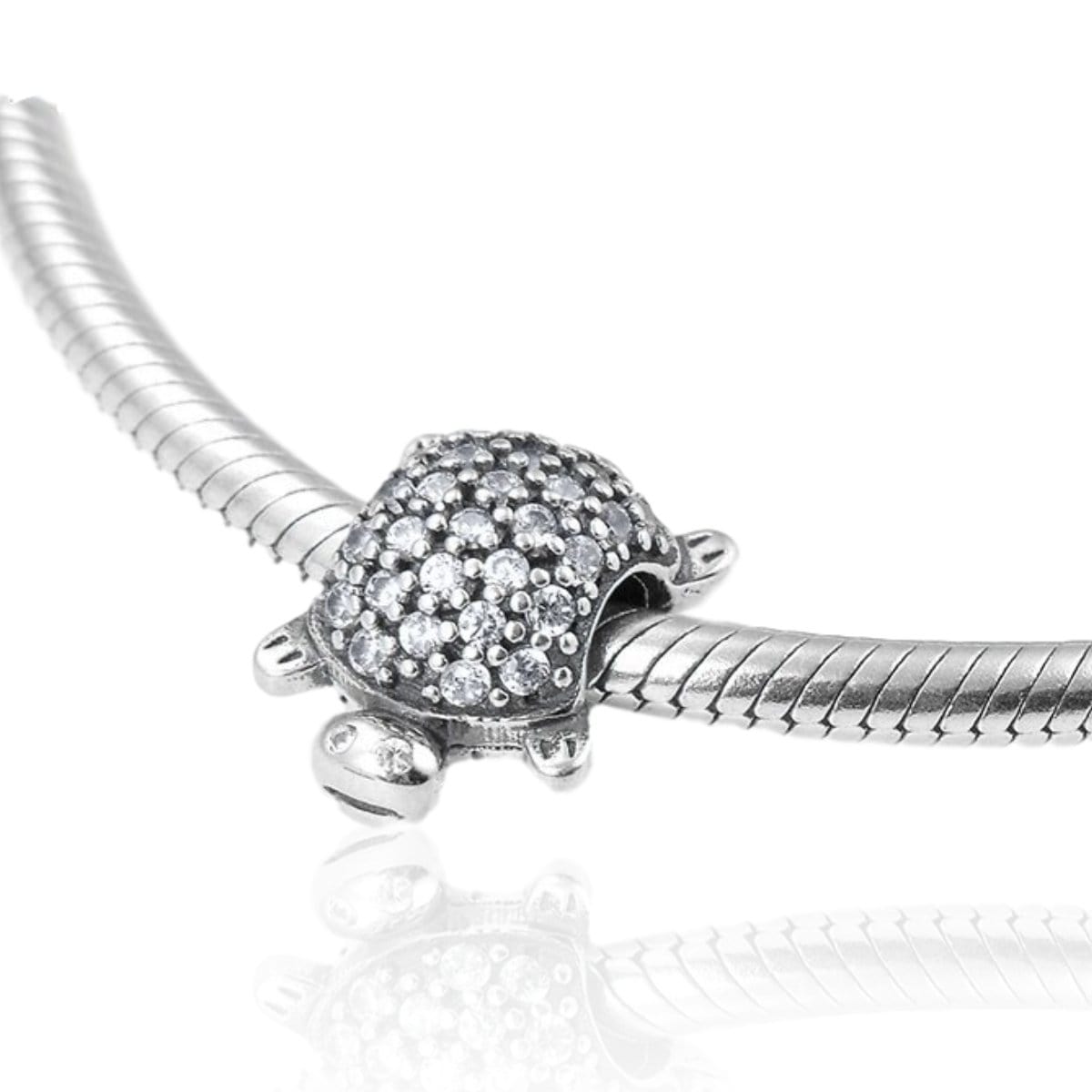 Sparkling Turtle Charm - The Silver Goose SA