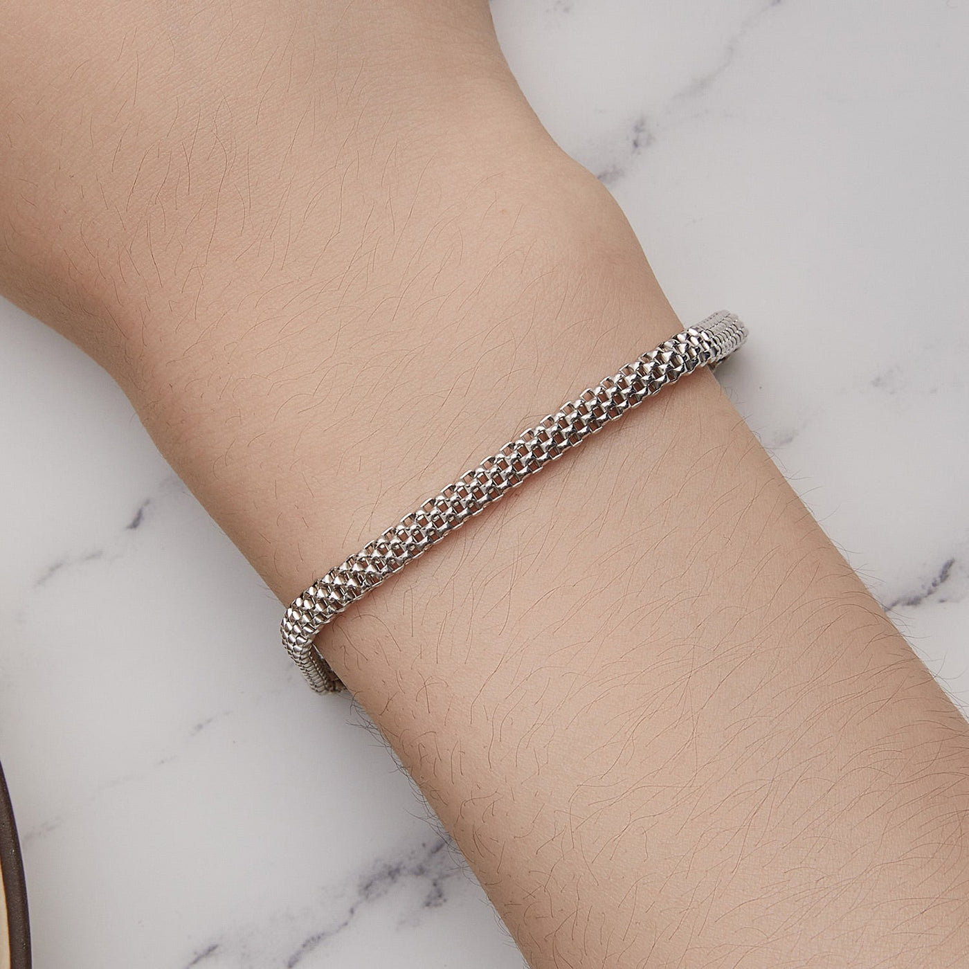 Square Buckle Retro Braided Bracelet - The Silver Goose SA