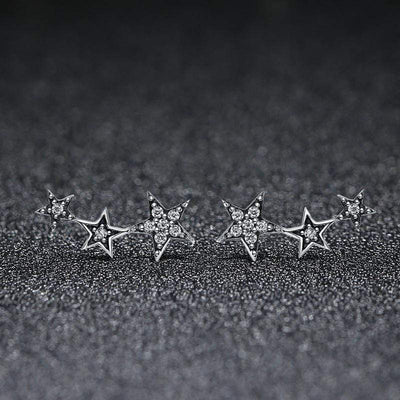 Stackable Stars Earrings - The Silver Goose SA