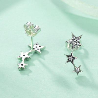 Stackable Stars Earrings - The Silver Goose SA