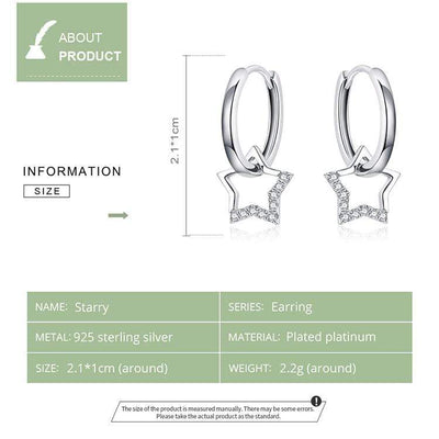 Star Dangle Earrings - The Silver Goose SA
