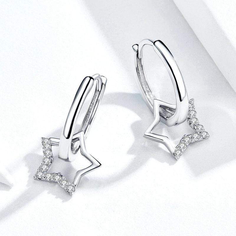 Star Dangle Earrings - The Silver Goose SA