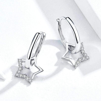 Star Dangle Earrings - The Silver Goose SA
