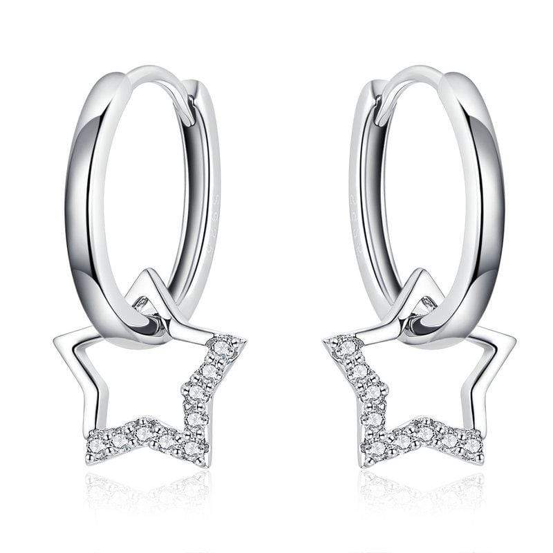 Star Dangle Earrings - The Silver Goose SA