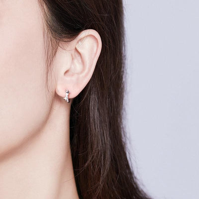 Stars Hoop Earrings - The Silver Goose SA